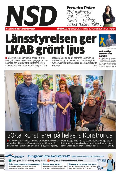 Norrländska Socialdemokraten 26.9.2026