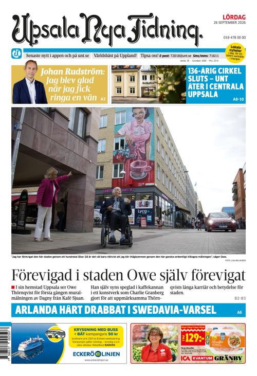 Upsala Nya Tidning 26.9.2026