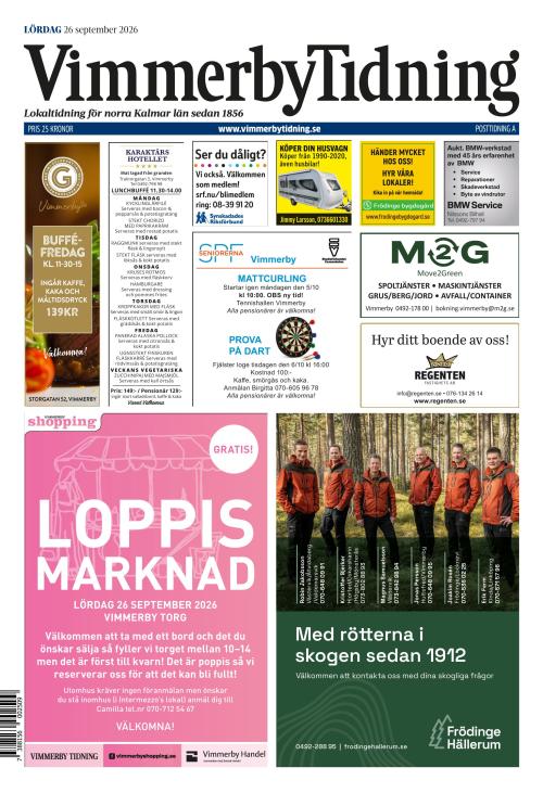Vimmerby Tidning / Kinda-Posten 26.9.2026