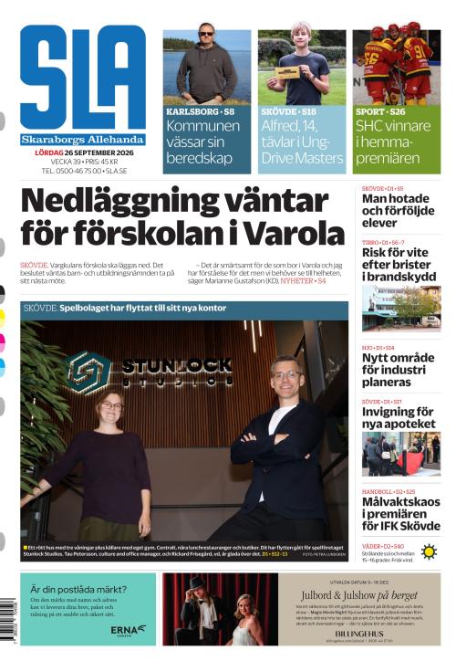 Skaraborgs Allehanda 26.9.2026
