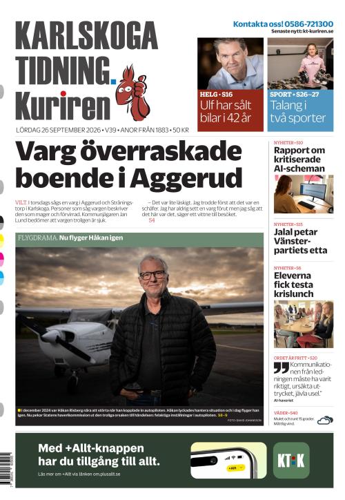 Karlskoga Tidning-Kuriren 26.9.2026