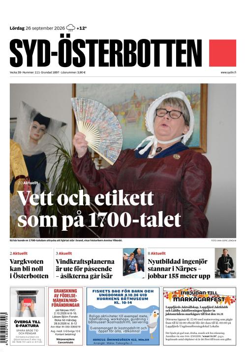 Syd-Österbotten 26.9.2026