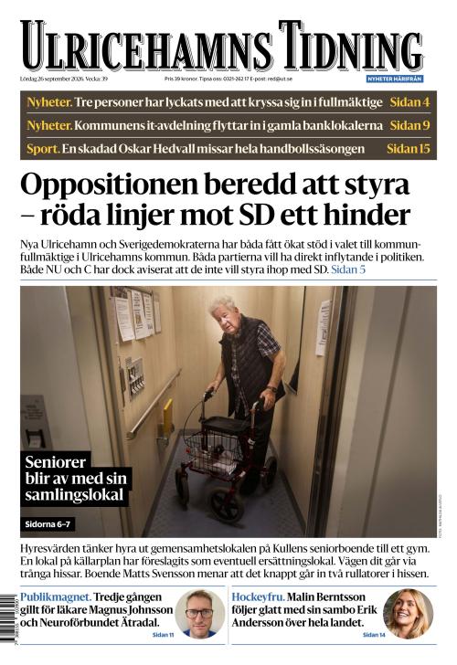 Ulricehamns Tidning 26.9.2026