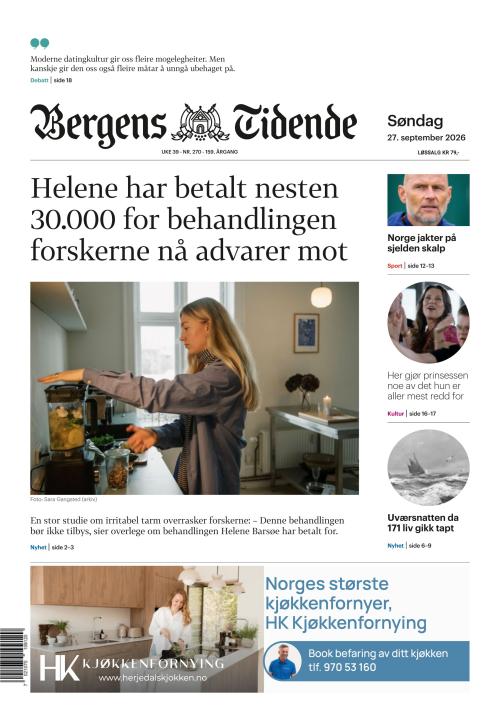 Bergens Tidende 27.9.2026