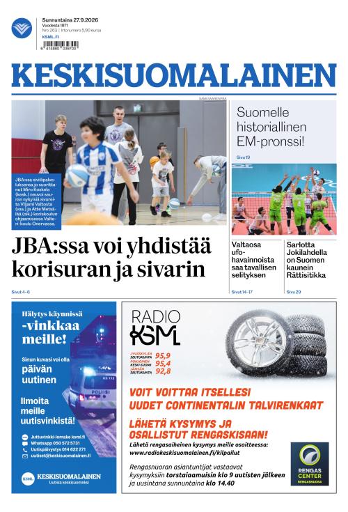 Keskisuomalainen 27.9.2026