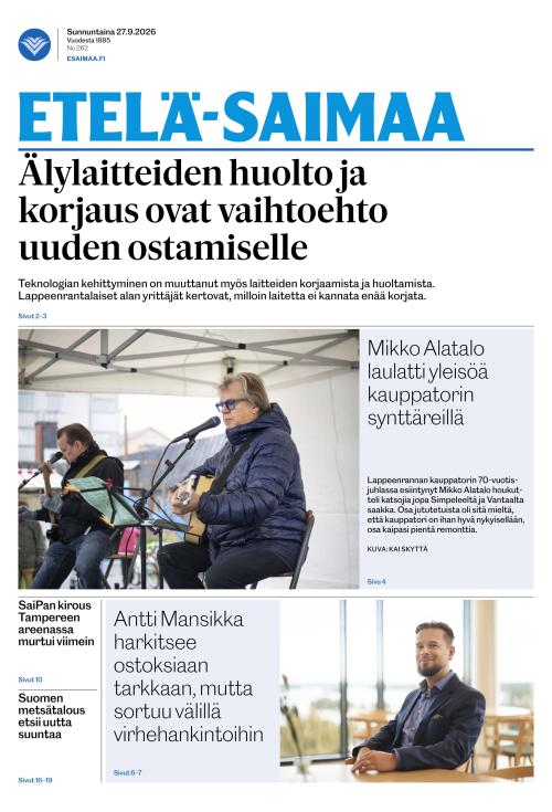 Etelä-Saimaa 27.9.2026