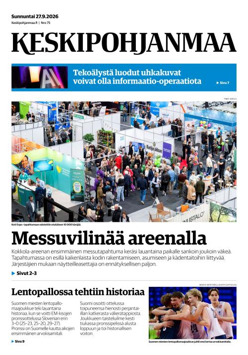Keskipohjanmaa 27.9.2026