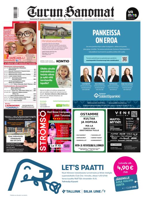 Turun Sanomat 27.9.2026