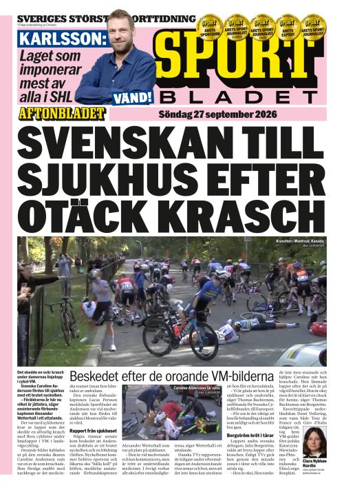 Aftonbladet Sportbladet 27.9.2026