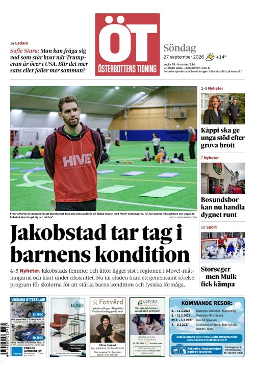 Österbottens Tidning 27.9.2026