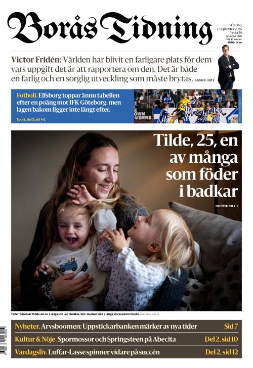 Borås Tidning 27.9.2026