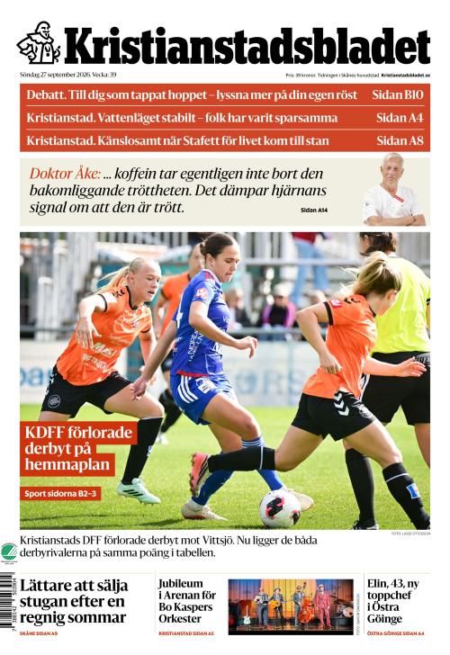 Kristianstadsbladet 27.9.2026