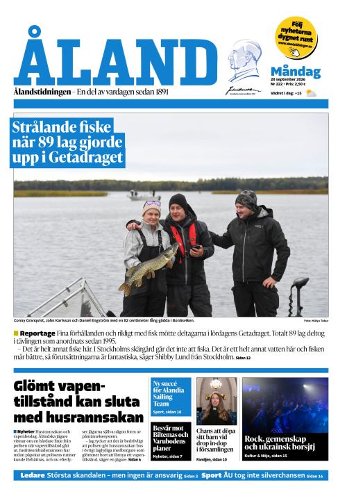 Ålandstidningen 28.9.2026