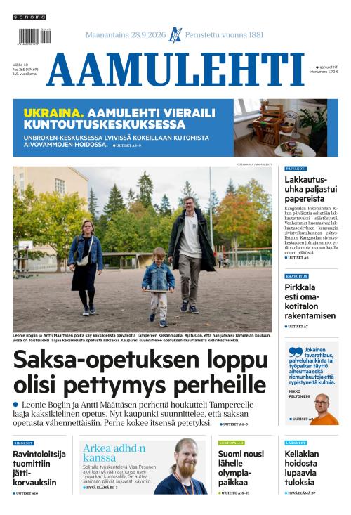 Aamulehti 28.9.2026