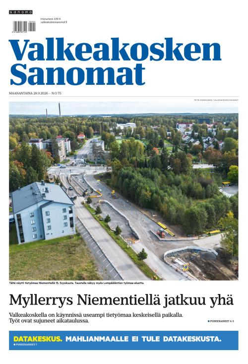 Valkeakosken Sanomat 28.9.2026