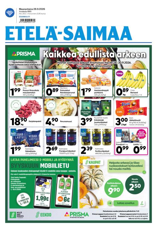 Etelä-Saimaa 28.9.2026