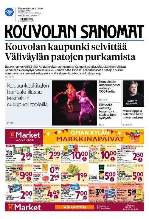 Kouvolan Sanomat 28.9.2026