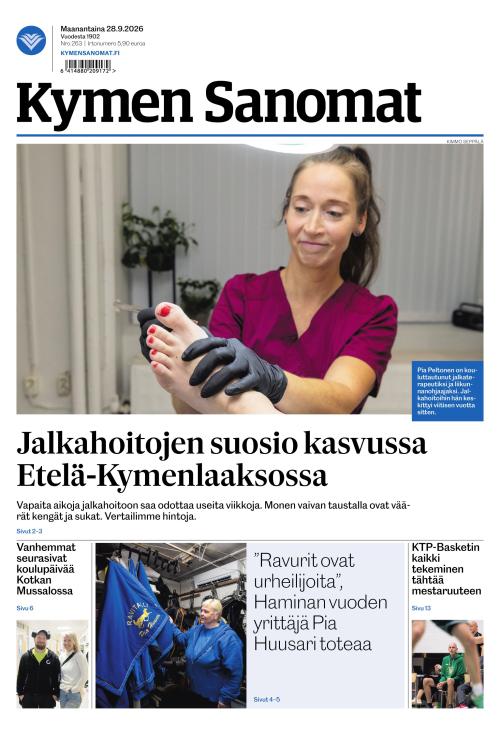 Kymen Sanomat 28.9.2026