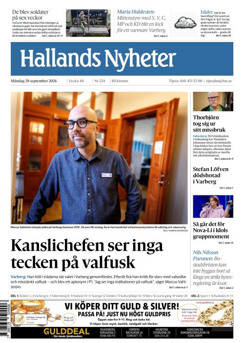 Hallands Nyheter 28.9.2026