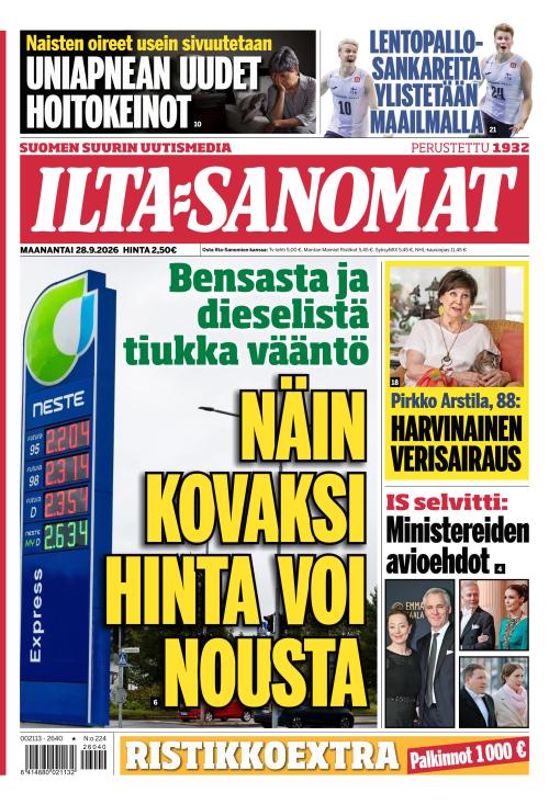 Ilta-Sanomat 28.9.2026