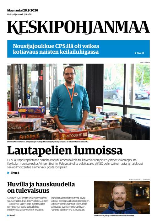 Keskipohjanmaa 28.9.2026