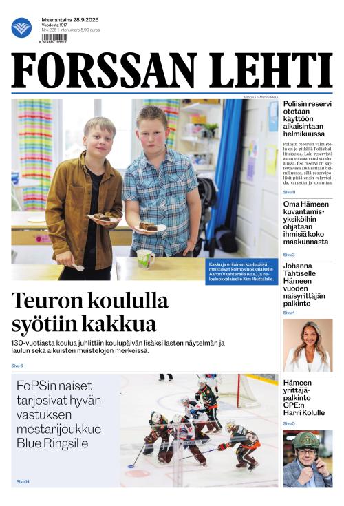 Forssan Lehti 28.9.2026
