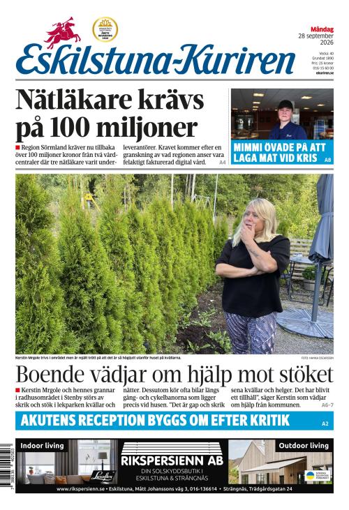 Eskilstuna-Kuriren 28.9.2026