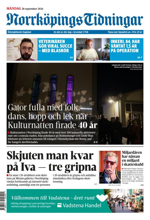Norrköpings Tidningar 28.9.2026
