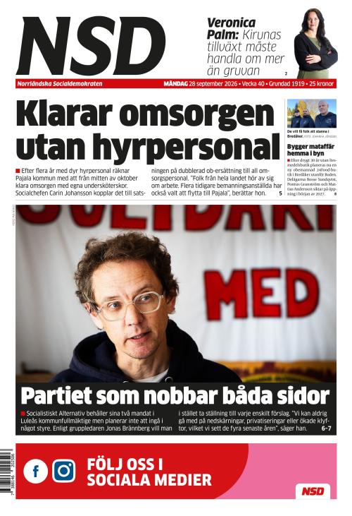 Norrländska Socialdemokraten 28.9.2026