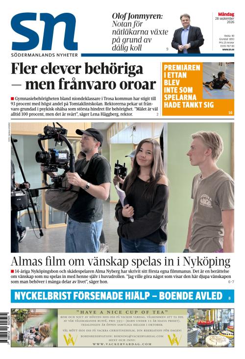 Södermanlands Nyheter 28.9.2026