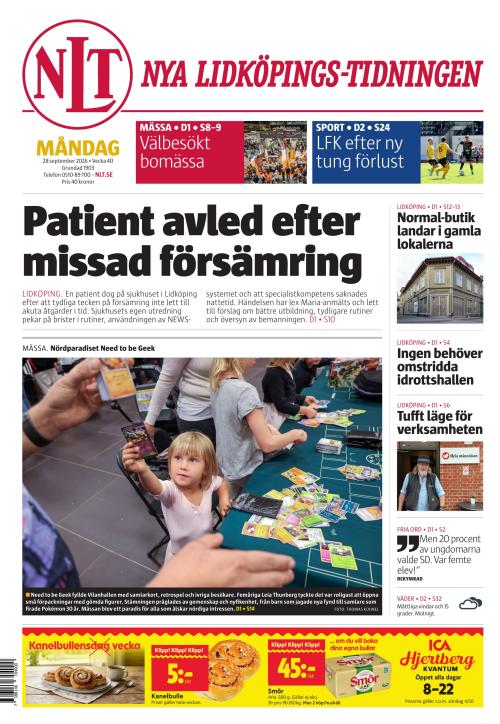 Nya Lidköpings-Tidningen 28.9.2026