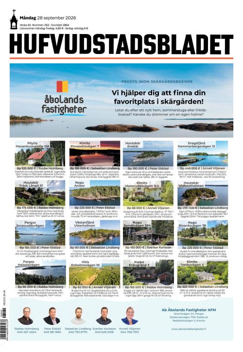 Hufvudstadsbladet 28.9.2026