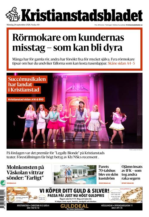 Kristianstadsbladet 28.9.2026