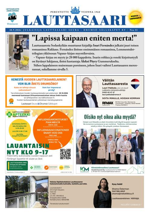 Lauttasaari-lehti 30.9.2026