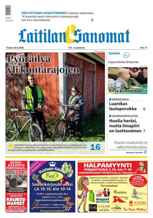 Laitilan Sanomat 29.9.2026