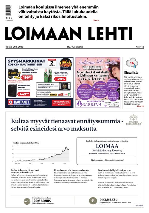 Loimaan Lehti 29.9.2026