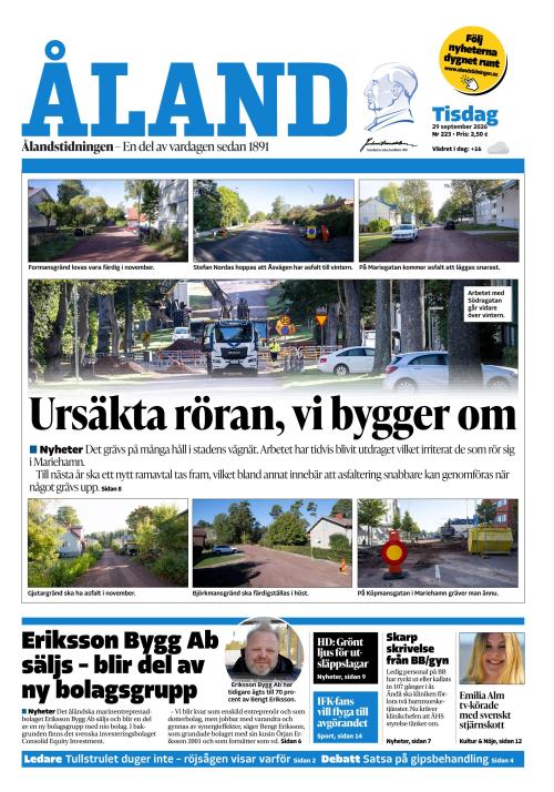 Ålandstidningen 29.9.2026