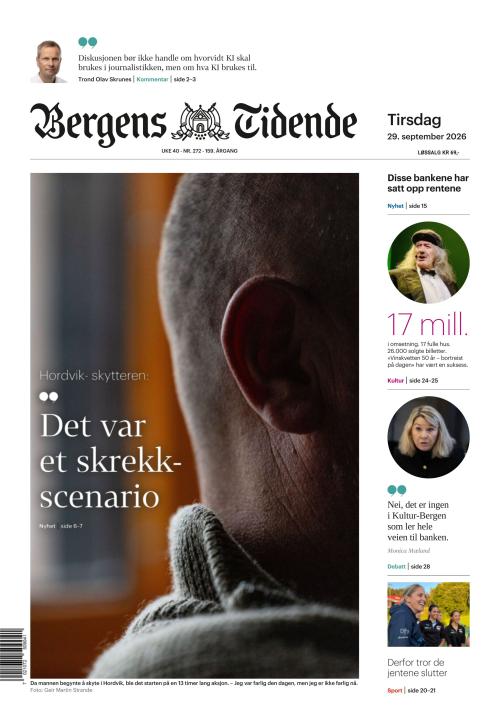 Bergens Tidende 29.9.2026