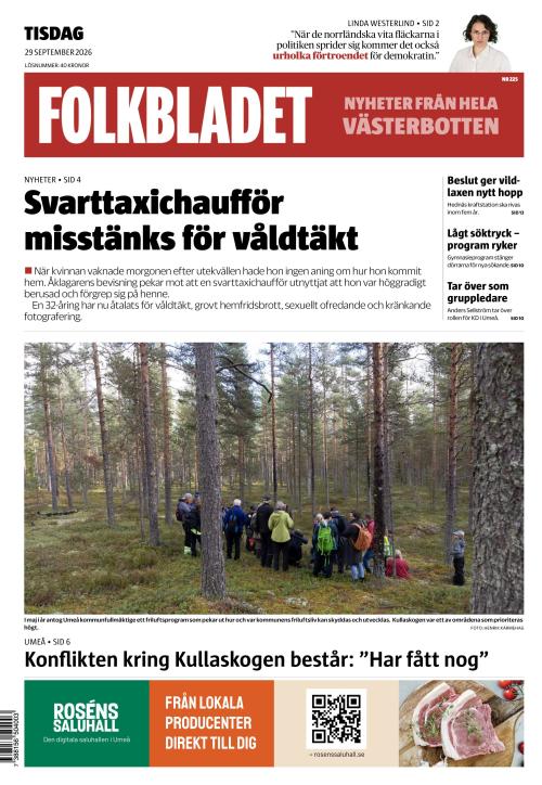 Folkbladet (Västerbotten) 29.9.2026