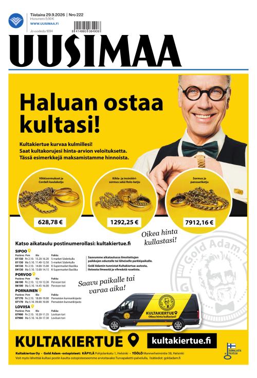 Uusimaa 29.9.2026