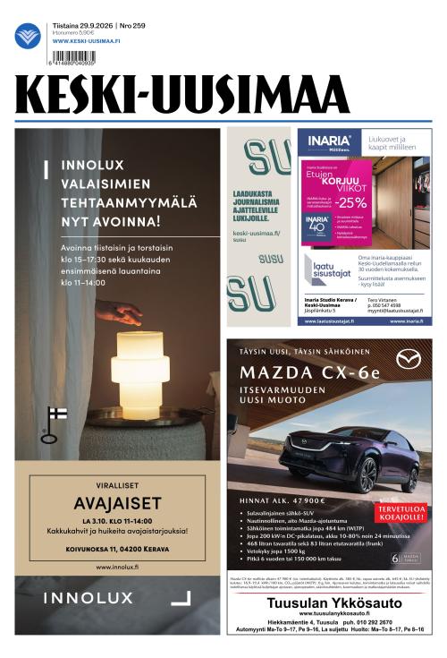 Keski-Uusimaa 29.9.2026