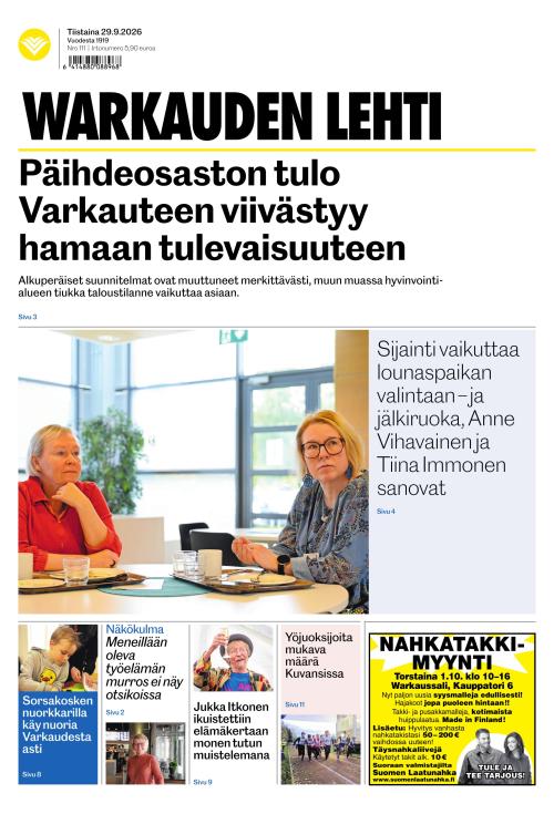 Warkauden Lehti 29.9.2026