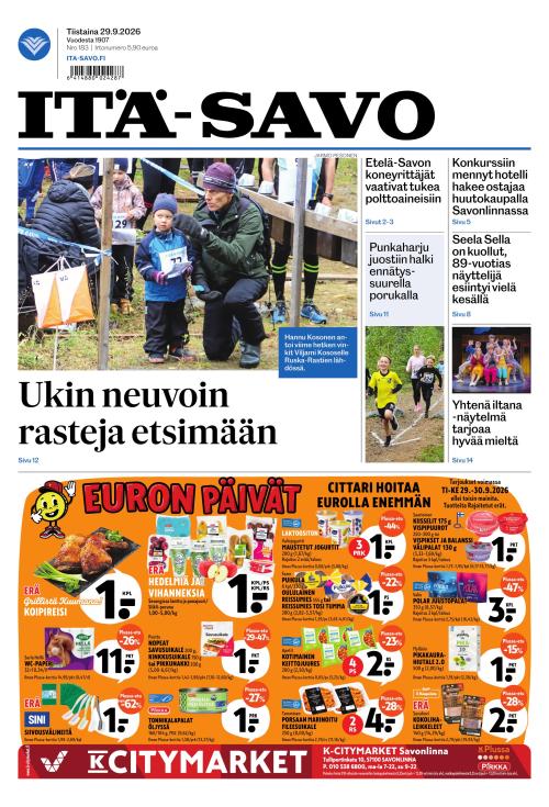 Itä-Savo 29.9.2026