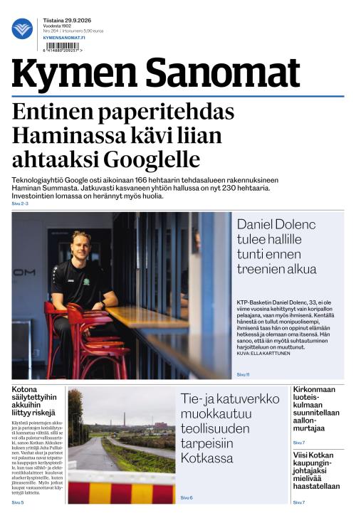 Kymen Sanomat 29.9.2026