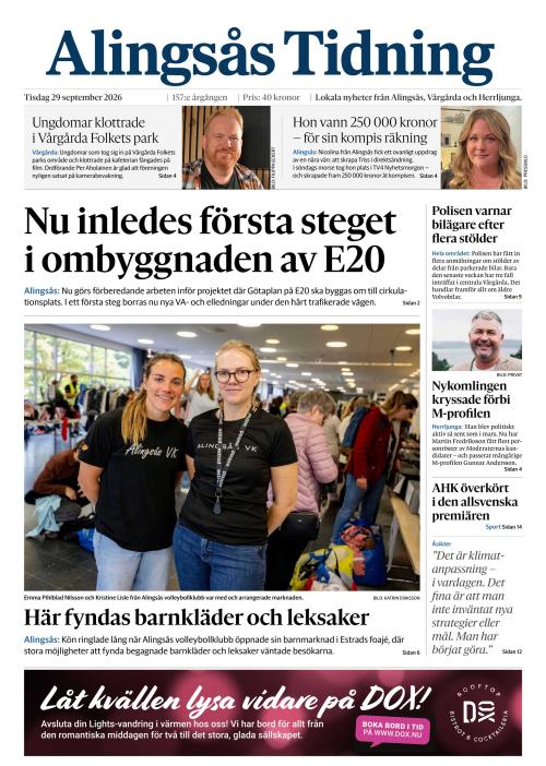 Alingsås Tidning 29.9.2026