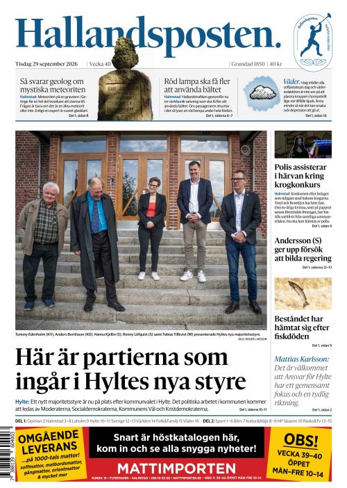 Hallandsposten 29.9.2026