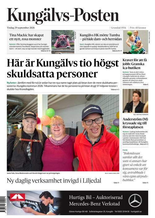 Kungälvs-Posten 29.9.2026