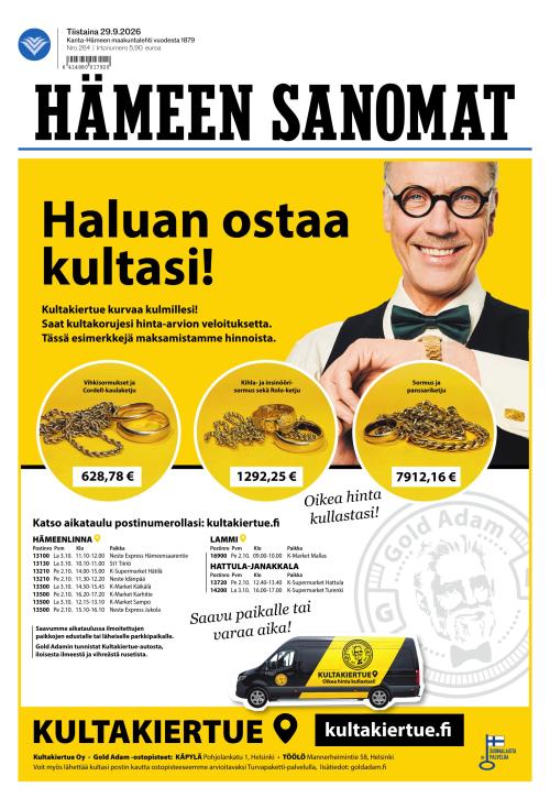Hämeen Sanomat 29.9.2026