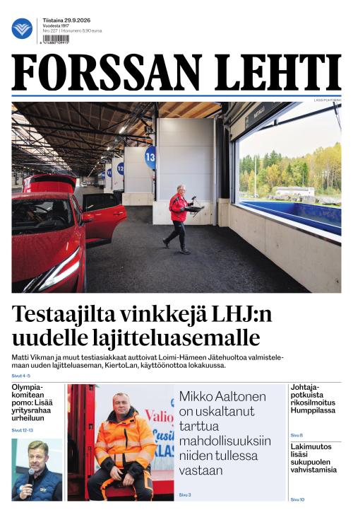 Forssan Lehti 29.9.2026