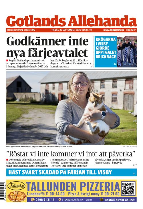 Gotlands Allehanda 29.9.2026